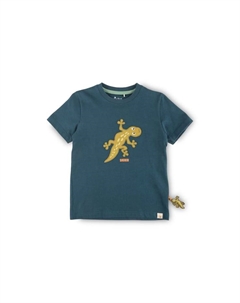 Футболка добро пожаловать в джунгли для детей, синий Sigikid