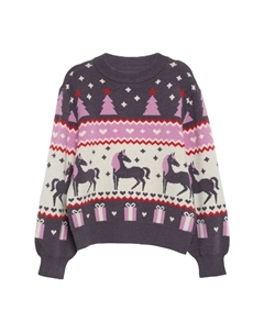 Вязаный свитер с манжетами в рубчик для детей, мультиколор S.oliver