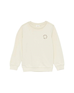 Детская толстовка с ребристыми манжетами, белый S.oliver