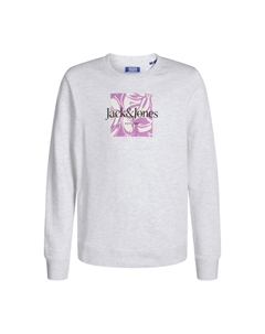 Толстовка пуловер Лафайет без капюшона, белый Jack & jones