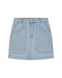 Юбка джинсовая с карманами для детей, белый Manguun