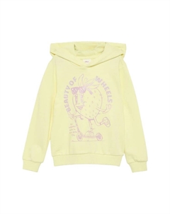 Детская толстовка с капюшоном с блестящим принтом, желтый S.oliver