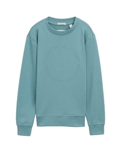 Детская толстовка с ребристыми манжетами, зеленый Tom tailor