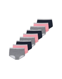 Короткие трусы упаковка из 9 шт. для девочек-подростков органический хлопок 95/5, мультиколор Schiesser