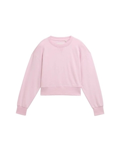 Детская толстовка с ребристыми манжетами, розовый Tom tailor