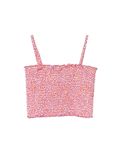 Укороченный топ на тонких бретельках для детей, белый S.oliver