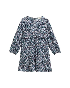 Платье с воланами на пуговицах для детей, синий Tom tailor