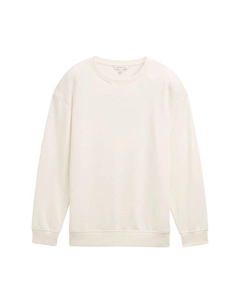 Детская толстовка с ребристыми манжетами, белый Tom tailor