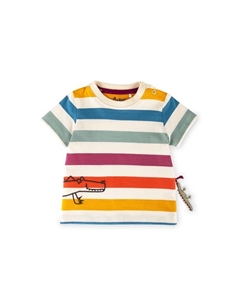 Футболка счастливый крокодил для младенцев и малышей, мультиколор Sigikid