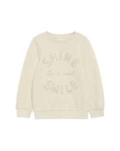 Толстовка с драгоценными камнями для детей, белый S.oliver