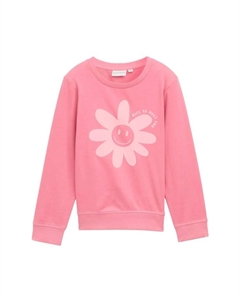 Детская толстовка с ребристыми манжетами, розовый Tom tailor