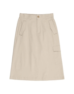 Прямая юбка с карманом-карго для детей, цвет 1 feather grey Manguun