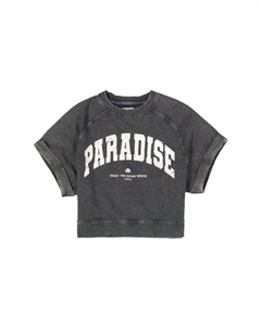 Укороченная хлопковая толстовка для детей, серый Garcia