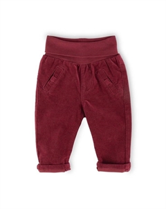 Розовые вельветовые брюки из какаду для младенцев и малышей, красный Sigikid