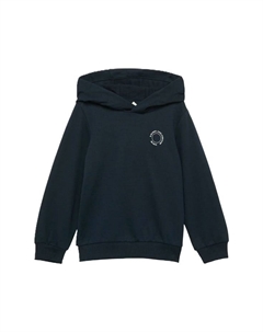 Толстовка с капюшоном и ребристыми манжетами для детей, синий S.oliver