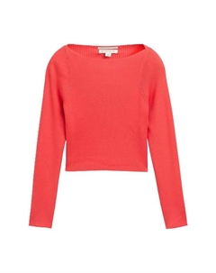 Свитер с вырезом лодочкой для детей, красный Tom tailor