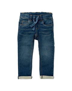 Джинсовые брюки из денима с потертыми чернилами, синий Villervalla