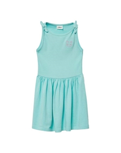 Вышивка на платье-рубашке для детей, зеленый S.oliver