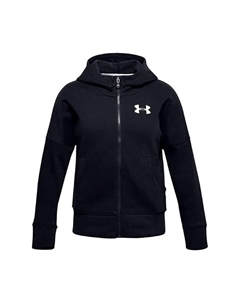 Свитер Rival с застежкой-молнией, черный Under armour