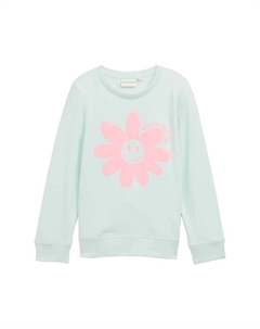 Детская толстовка с ребристыми манжетами, зеленый Tom tailor