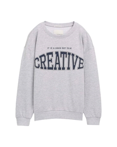 Детская толстовка с круглым вырезом, серый Tom tailor