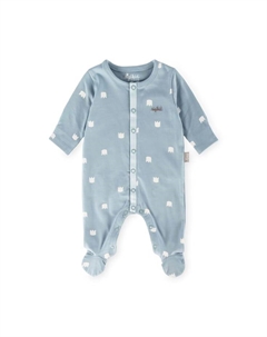 Комбинезон со штанинами и манжетами на рукавах классический детский для малышей, синий Sigikid