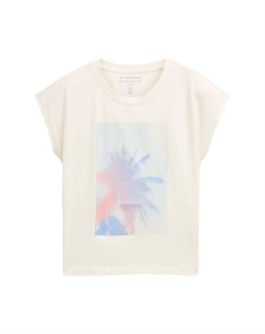 Футболка хлопковая детская, белый Tom tailor