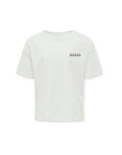 Футболка хлопковая детская, цвет cloud dancer 0 Only