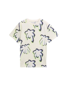 Футболка хлопковая детская, цвет 37786 sprayed palm Tom tailor