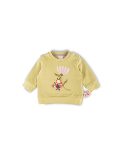 Свитшот с изображением счастливой божьей коровки для младенцев и малышей, зеленый Sigikid