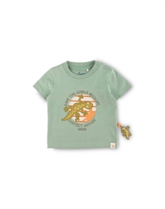 Футболка добро пожаловать в джунгли для младенцев и малышей, зеленый Sigikid