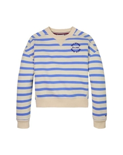 Детская толстовка с ребристыми манжетами, синий Tommy hilfiger