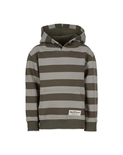 Полосатая толстовка с капюшоном, зеленый Band of rascals