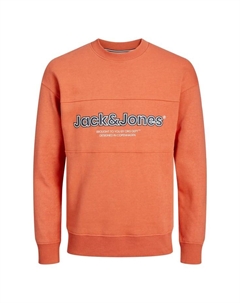 Толстовка Lakewood пуловер без капюшона, оранжевый Jack & jones