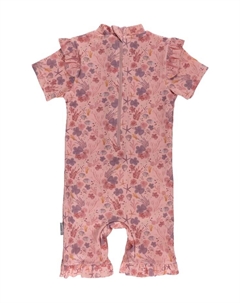 Купальный комбинезон с оборками для детей, розовый Sterntaler