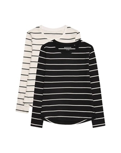 Рубашка из хлопка с длинными рукавами 2 шт. для детей, мультиколор Manguun