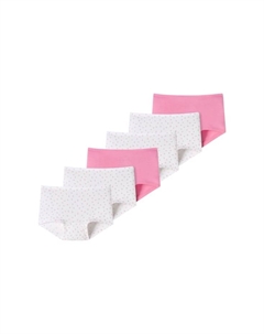 Короткие трусики детские для девочек упаковка из 6 пар 95/5 органический хлопок, мультиколор Schiesser