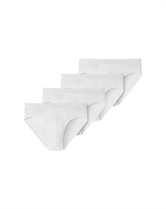 Трусы / трусы комплект из 4 пар для мальчиков-подростков органический хлопок 95/5, белый Schiesser