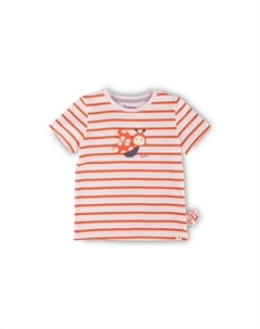 Футболка счастливая божья коровка для детей, мультиколор Sigikid