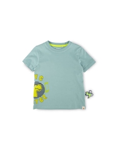 Футболка спортивная динозавр для детей, голубой Sigikid