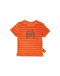 Футболка дикое приключение для детей, оранжевый Sigikid