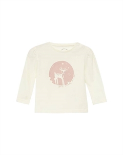 Блестящая хлопковая рубашка с длинными рукавами для младенцев и малышей, белый S.oliver