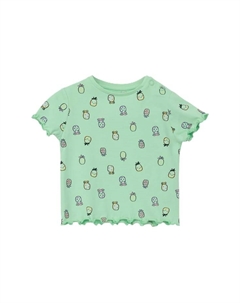 Футболка с гофрированным краем для младенцев и малышей, зеленый S.oliver