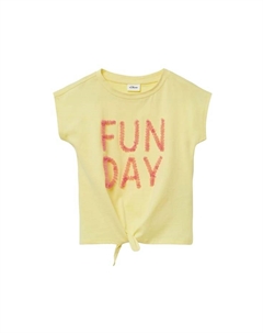 Футболка хлопковая детская, желтый S.oliver