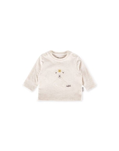 Рубашка с длинными рукавами классическая детская для младенцев, бежевый Sigikid