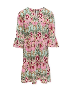 Платье-Рубашка с разрезом по горловине для детей, цвет tofu 0 Only