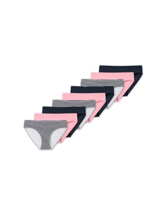 Трусы комплект из 9 шт. для девочек-подростков органический хлопок 95/5, мультиколор Schiesser