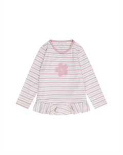 Рубашка с длинными рукавами и оборками для младенцев и малышей, серый Manguun