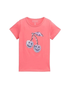 Футболка с двухсторонними пайетками для детей, розовый Tom tailor