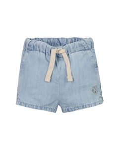 Джинсовые шорты с завязками для младенцев и малышей, синий Calvin klein